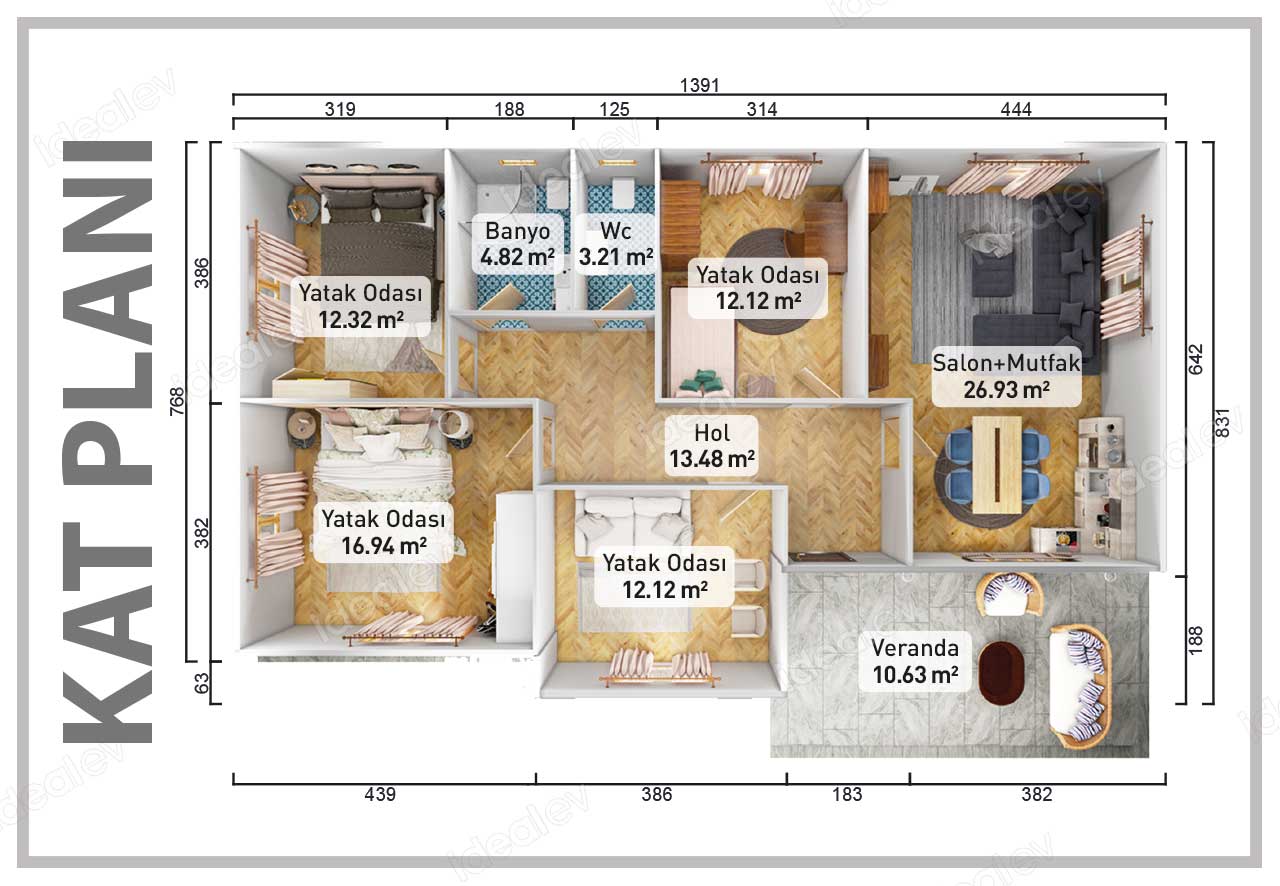 113 m² Prefabricated House 4 113 m² Prefabricated House - Image 2