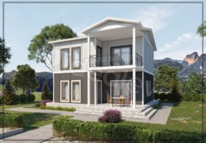 Two Story Prefabricated House 126 m²