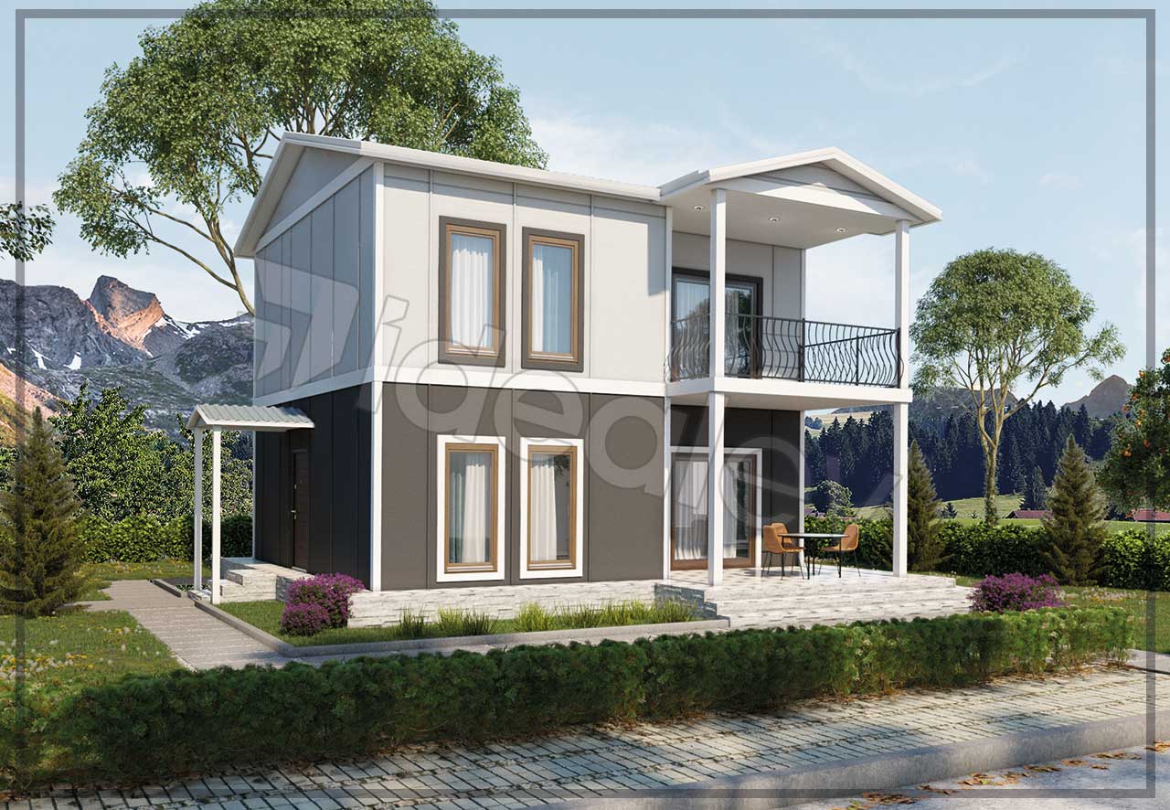 126 m² Two Story Prefabricated House 6 126 m² Two Story Prefabricated House - Image 4