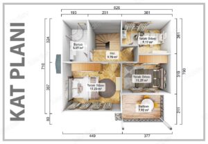 126 m² Two Story Prefabricated House 12 126 m² Two Story Prefabricated House - Image 3
