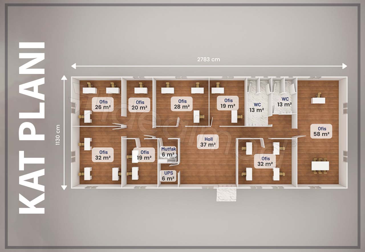 315 m² Prefabricated Office 3 315 m² Prefabricated Office - Image 2