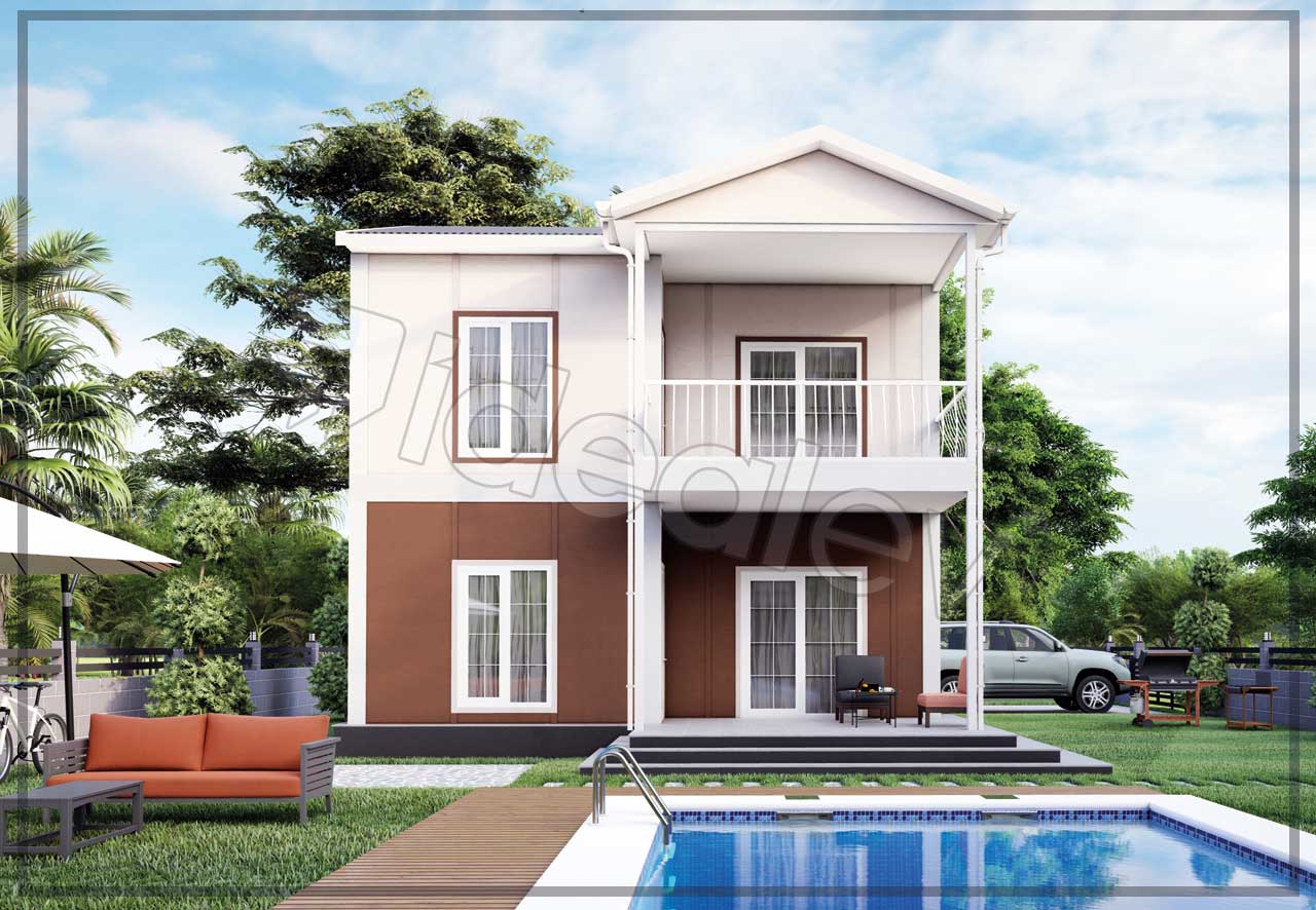 110 m² Two Story Prefabricated House 3 110 m² Two Story Prefabricated House