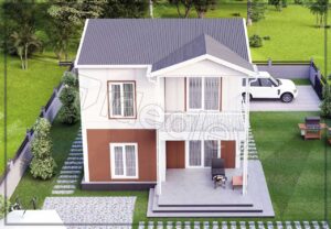 110 m² Two Story Prefabricated House 12 110 m² Two Story Prefabricated House - Image 5
