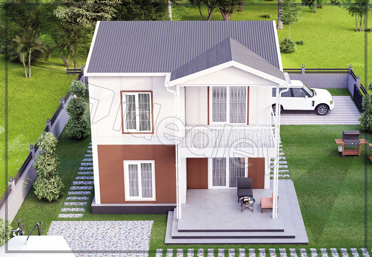 110 m² Two Story Prefabricated House 7 110 m² Two Story Prefabricated House - Image 5