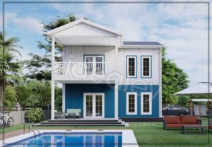 Two Story Prefabricated House 149 m²