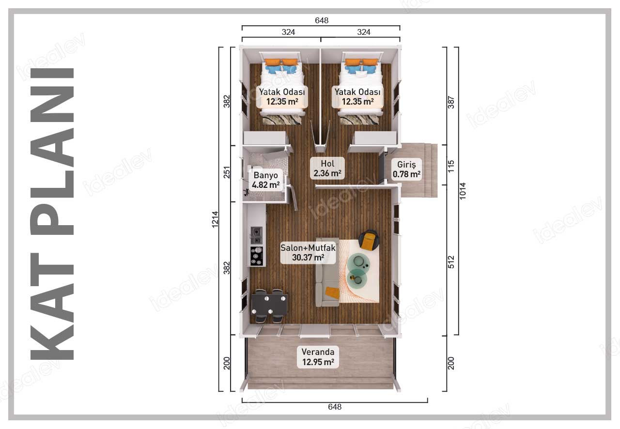 78 m² Prefabricated House 4 78 m² Prefabricated House - Image 2