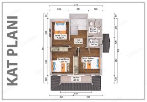136 m² Two Story Prefabricated House 14 136 m² Two Story Prefabricated House - Image 3