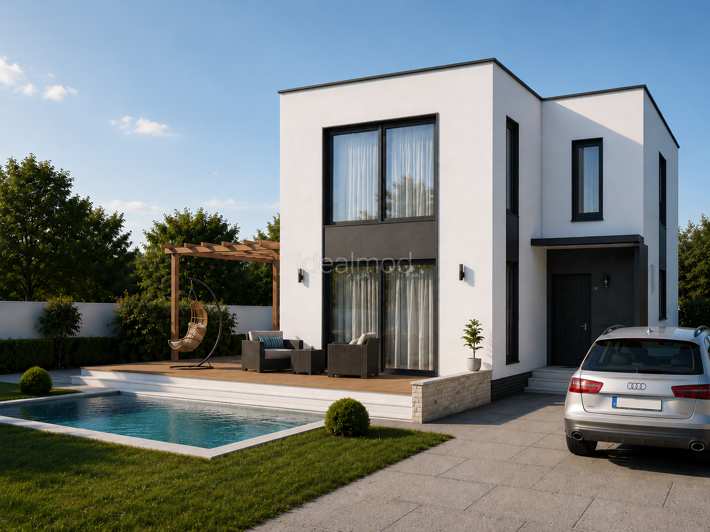 Two Story Steel Frame House 143 m² 2 Two Story Steel Frame House 143 m²