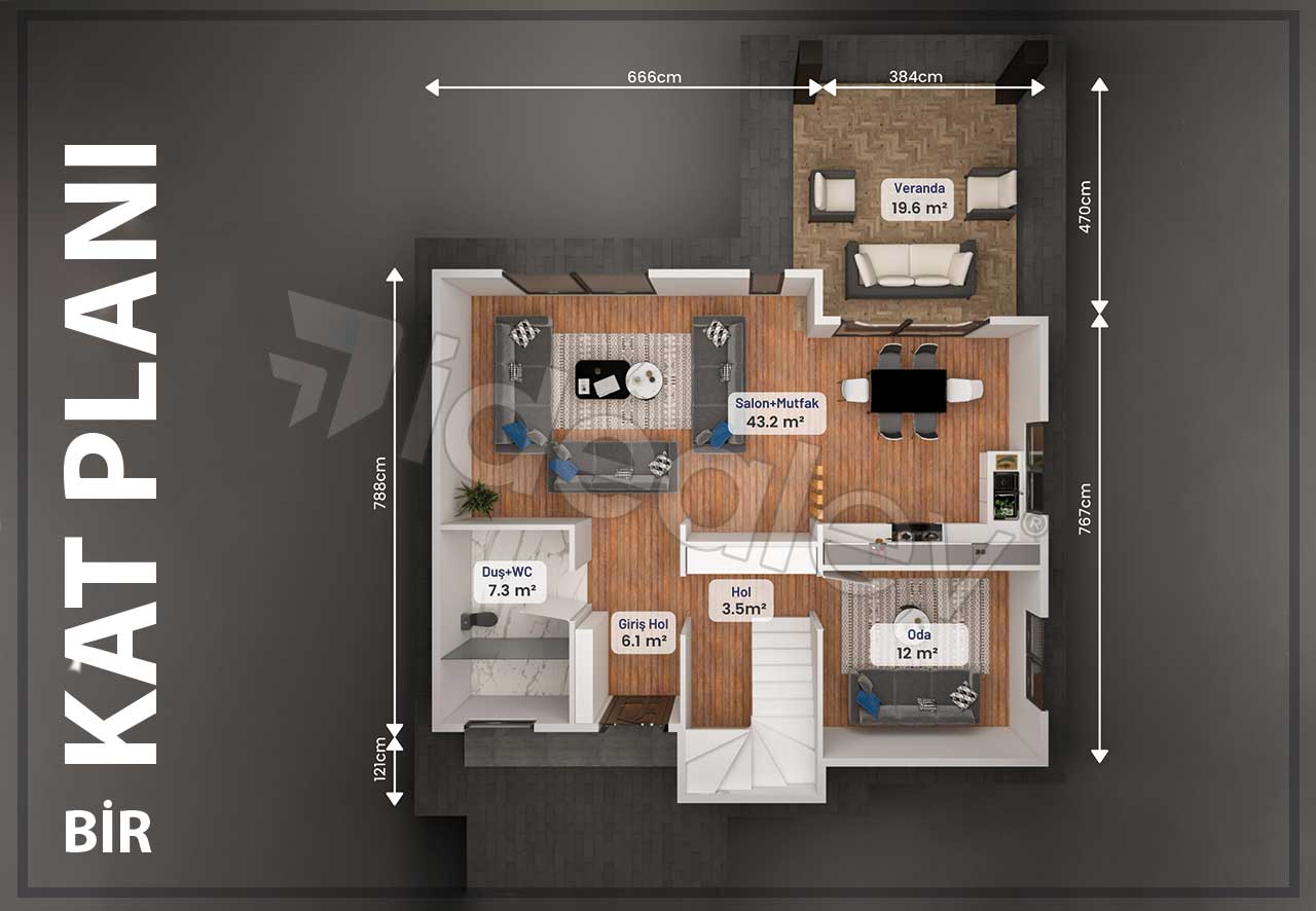 193 m² Two Story Steel Frame House 5 193 m² Two Story Steel Frame House - Image 3