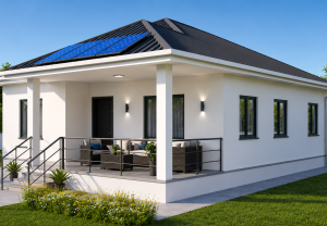 Alternative view of Steel Frame House 138 m²