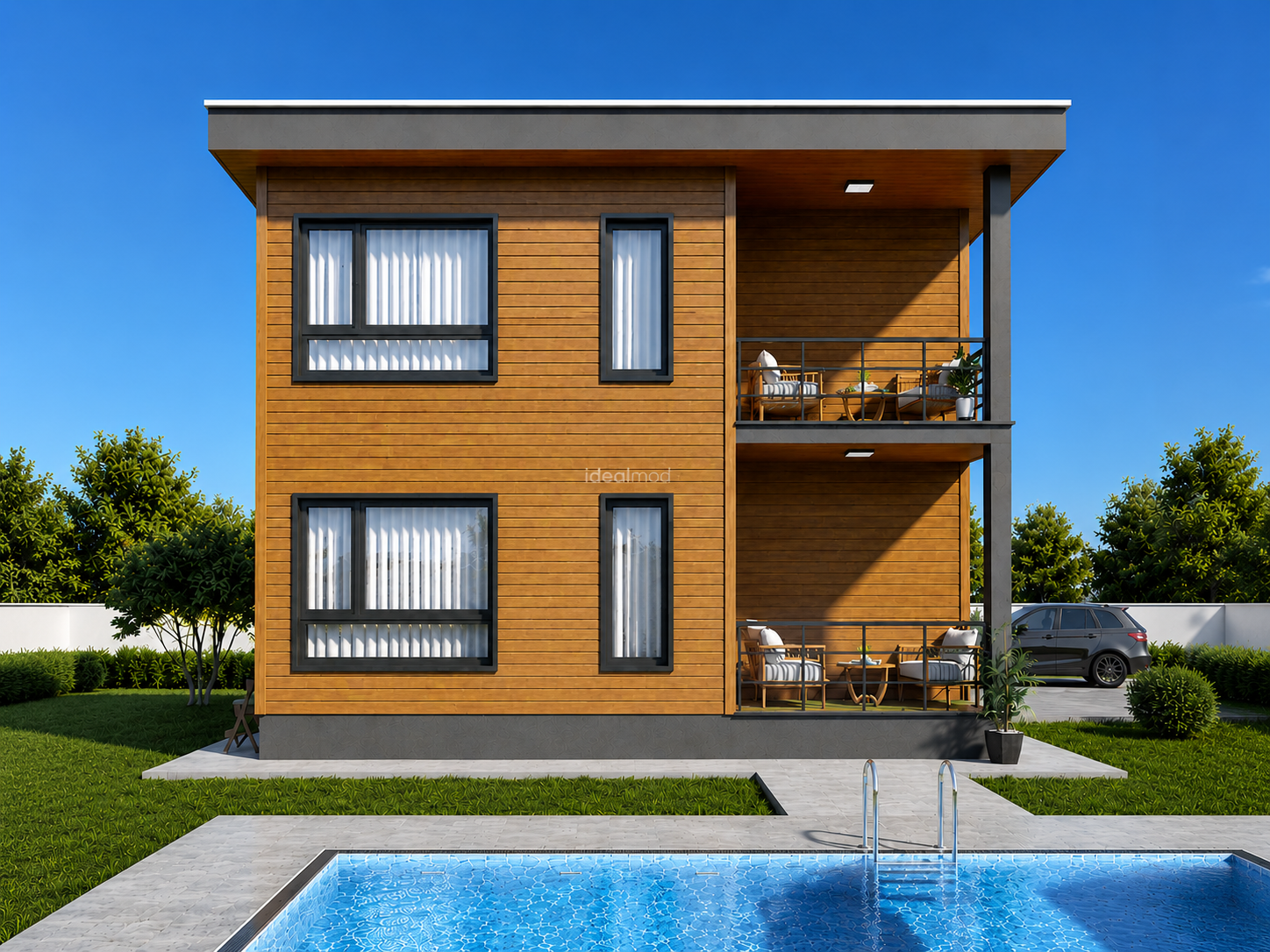 204 m² Two Story Steel Frame House 3 204 m² Two Story Steel Frame House