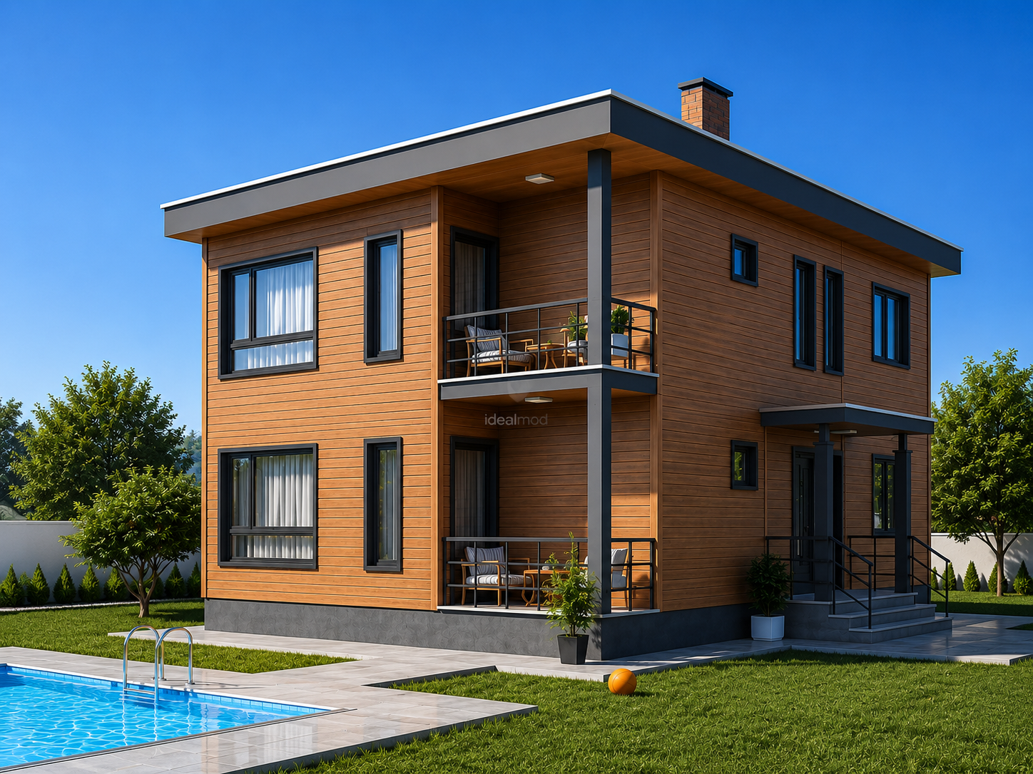 204 m² Two Story Steel Frame House 4 204 m² Two Story Steel Frame House - Image 2