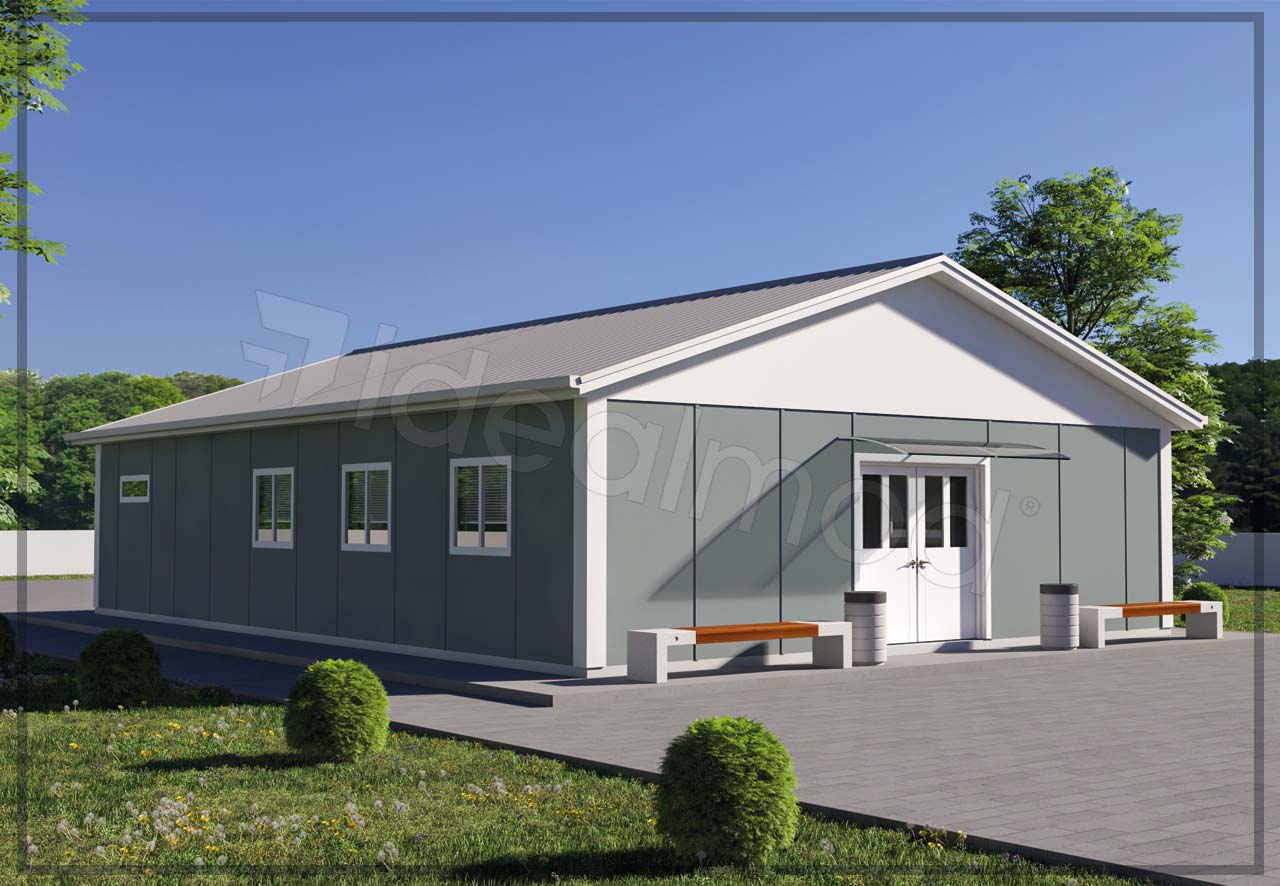 118 m² Prefabricated Dining Hall 3 118 m² Prefabricated Dining Hall