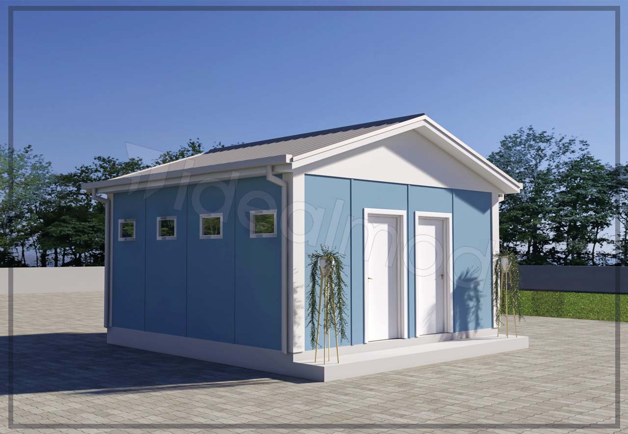 27 m² Prefabricated Toilet and Shower 3 27 m² Prefabricated Toilet and Shower