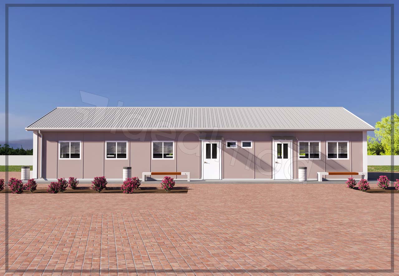 158 m² Prefabricated Dining Hall 5 158 m² Prefabricated Dining Hall - Image 3