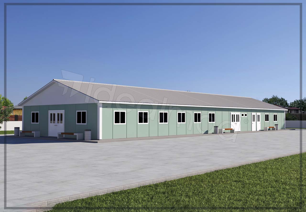 Prefabricated Dining Hall 335 m² 4 Prefabricated Dining Hall 335 m² - Image 3