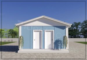 27 m² Prefabricated Toilet and Shower 8 27 m² Prefabricated Toilet and Shower - Image 3