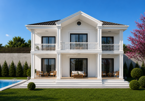 Two Story Steel Frame House House 242 m²