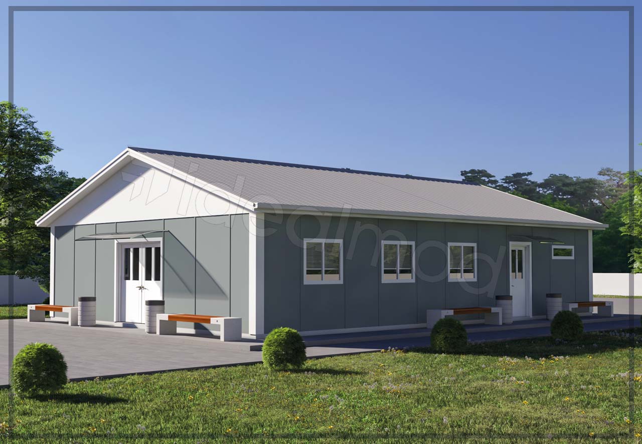 118 m² Prefabricated Dining Hall 6 118 m² Prefabricated Dining Hall - Image 4