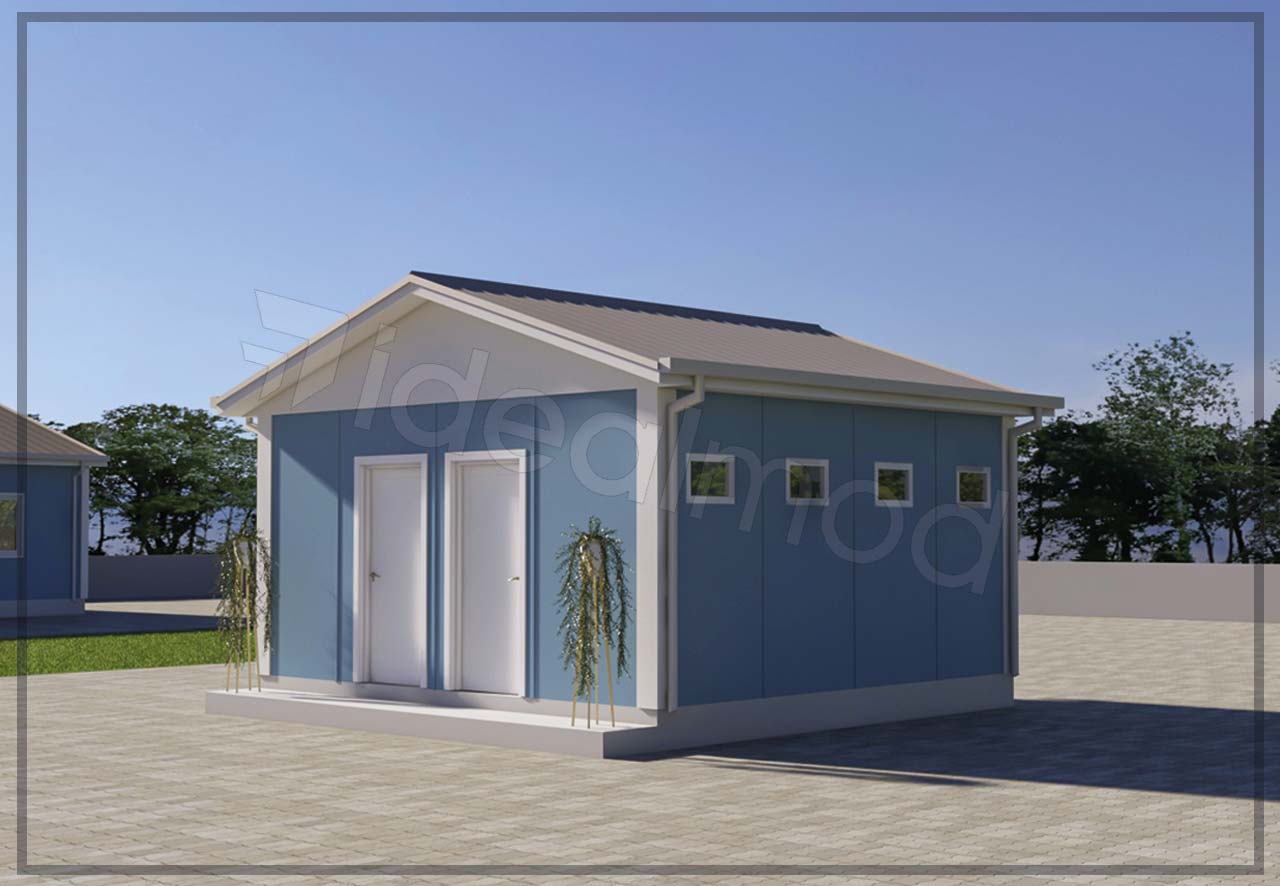 27 m² Prefabricated Toilet and Shower 6 27 m² Prefabricated Toilet and Shower - Image 4
