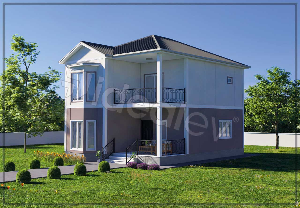 154 m² Two Story Prefabricated House 6 154 m² Two Story Prefabricated House - Image 4