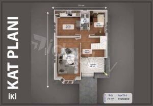 Alternative view of Two Story Prefabricated House 154 m²