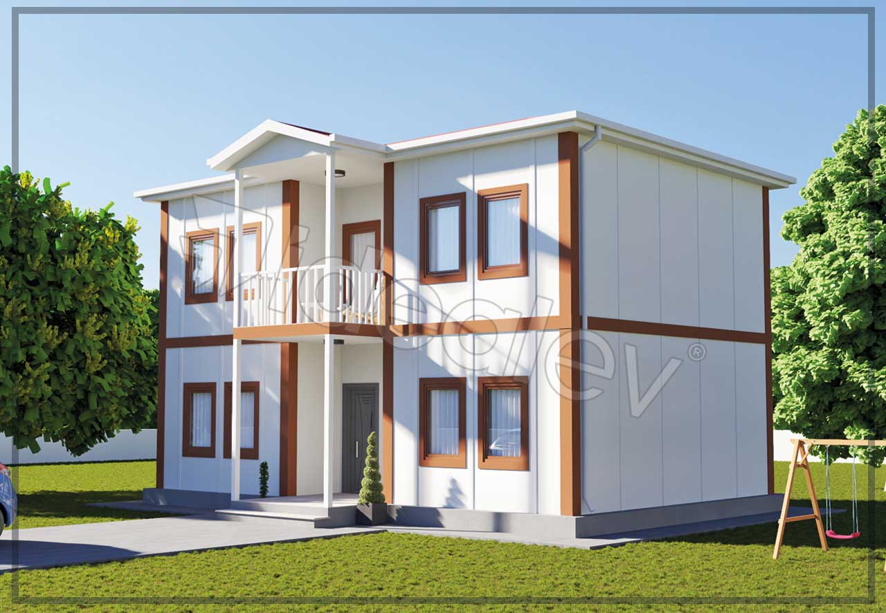 141 m² Two Story Prefabricated House 6 141 m² Two Story Prefabricated House - Image 4