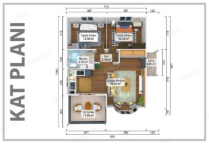 Alternative view of Prefabricated House 79 m²