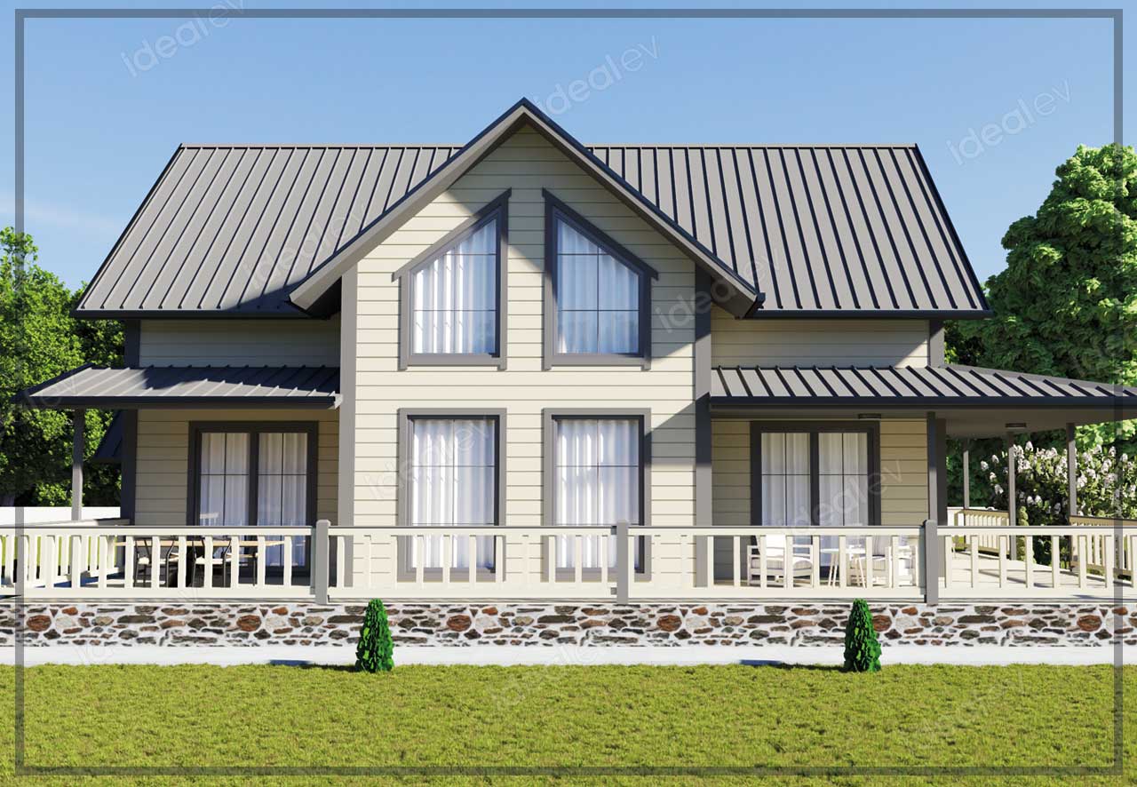 256 m² Two Story Steel Frame House 6 256 m² Two Story Steel Frame House - Image 4