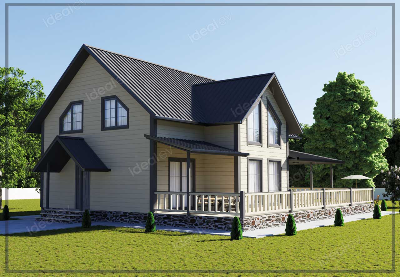 256 m² Two Story Steel Frame House 7 256 m² Two Story Steel Frame House - Image 5