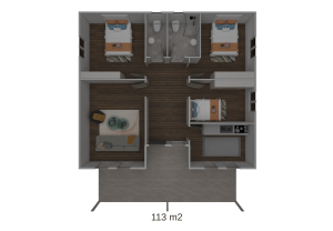 Alternative view of Prefabricated House 113 m² 2