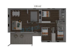 Alternative view of Prefabricated House 139 m²