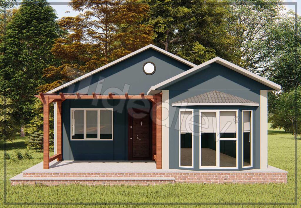 55 m2, casa prefabricate