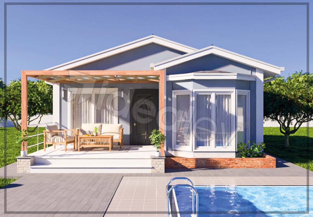 59 M2 casa pré-fabricada