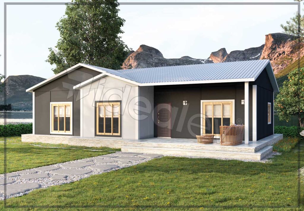 113 M2 casa pré-fabricada