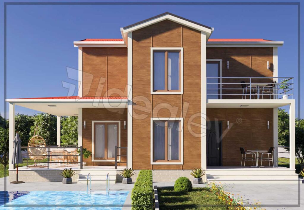 148 M2 duplex prefab huis