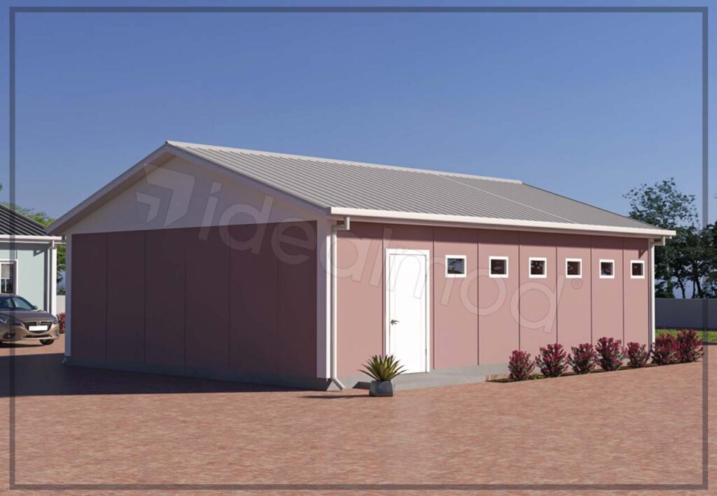 78 M2 pré-fabricadas wc e chuveiro