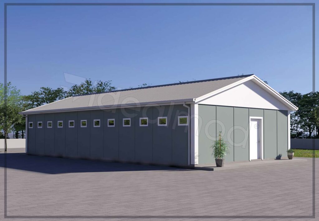 Pré-fabricadas 95 m2, com wc e chuveiro