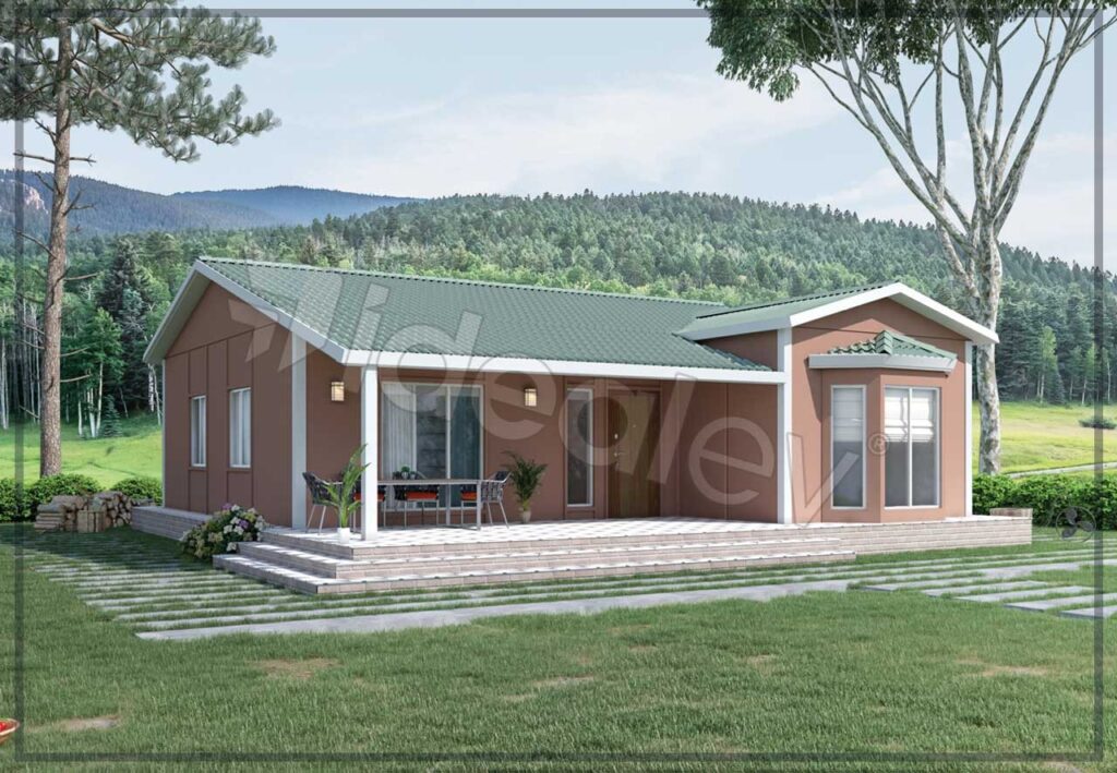 100 m2 de casa prefabricada