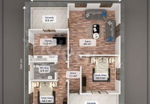 103 m² Steel Frame House - Image 3