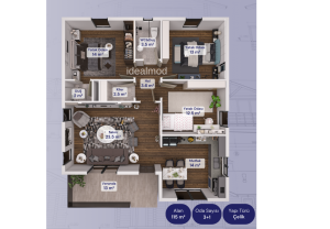 Alternative view of Steel Frame House 115 m²