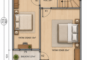 116 m² Two Story Prefabricated House 7 116 m² Two Story Prefabricated House - Image 3