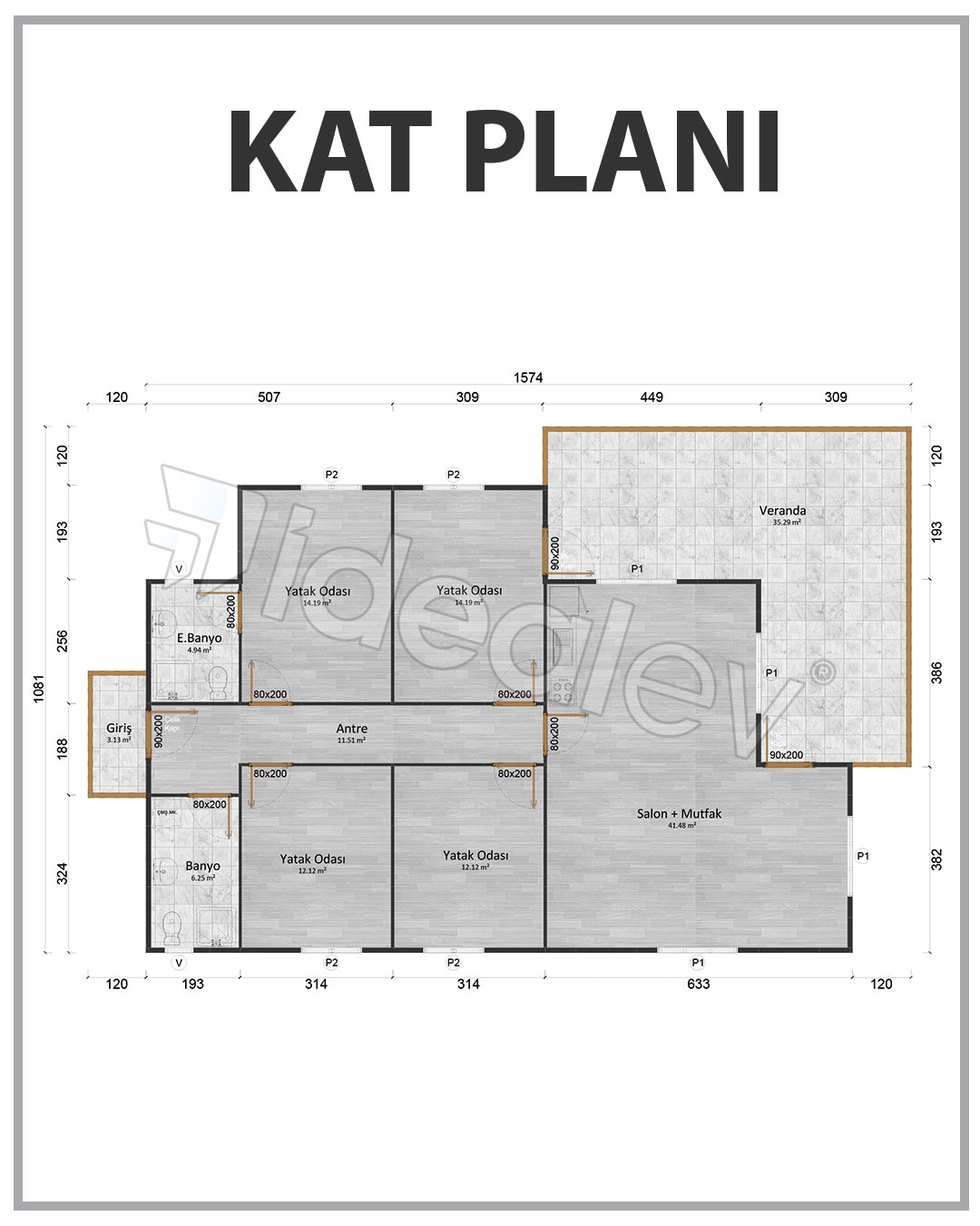155 m² Steel Frame House 4 155 m² Steel Frame House - Image 3