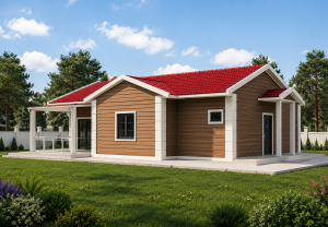 Alternative view of Steel Frame House 155 m²