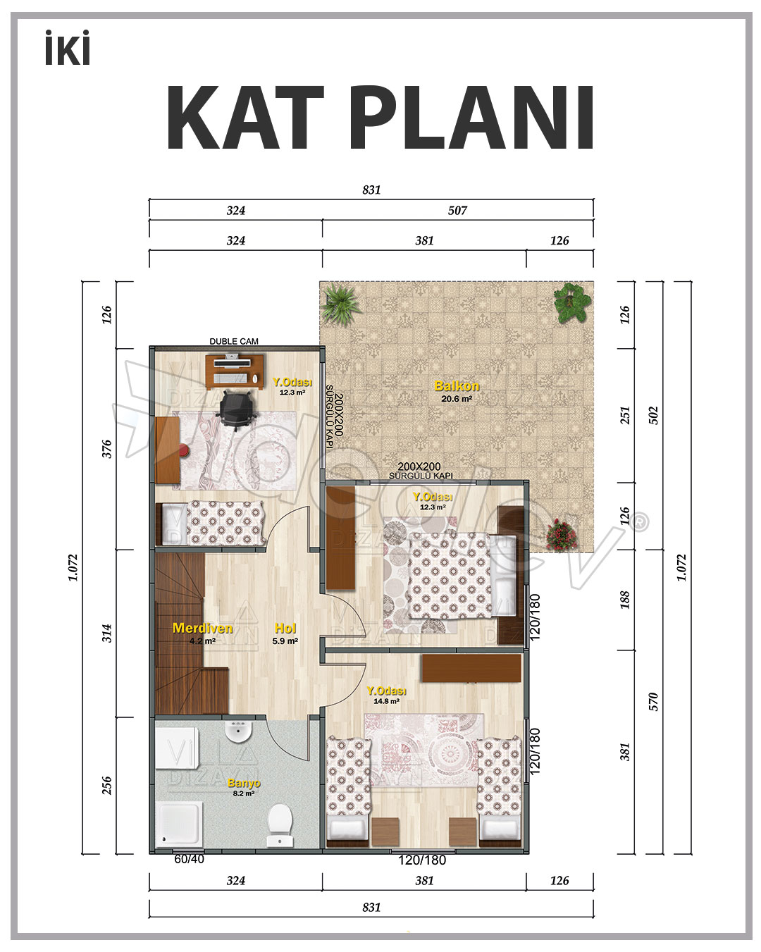 160 m² Two Story Steel Frame House 5 160 m² Two Story Steel Frame House - Image 4