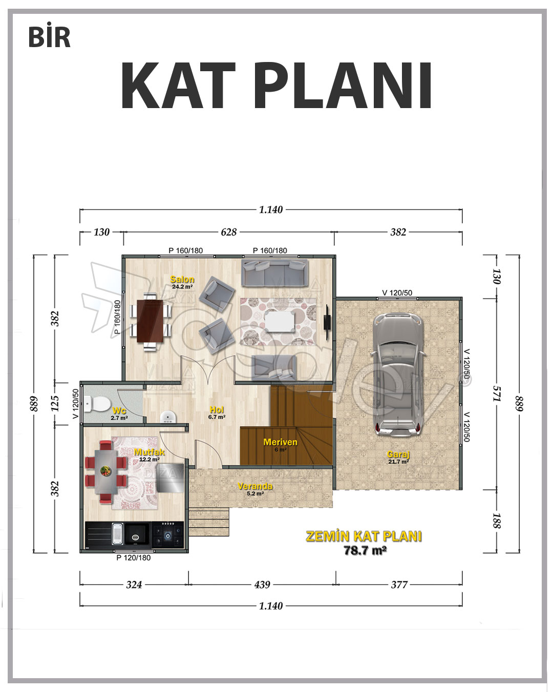 165 m² Two Story Steel Frame House 5 165 m² Two Story Steel Frame House - Image 3
