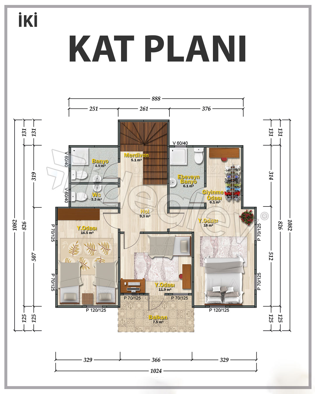 167 m² Two Story Steel Frame House 6 167 m² Two Story Steel Frame House - Image 4