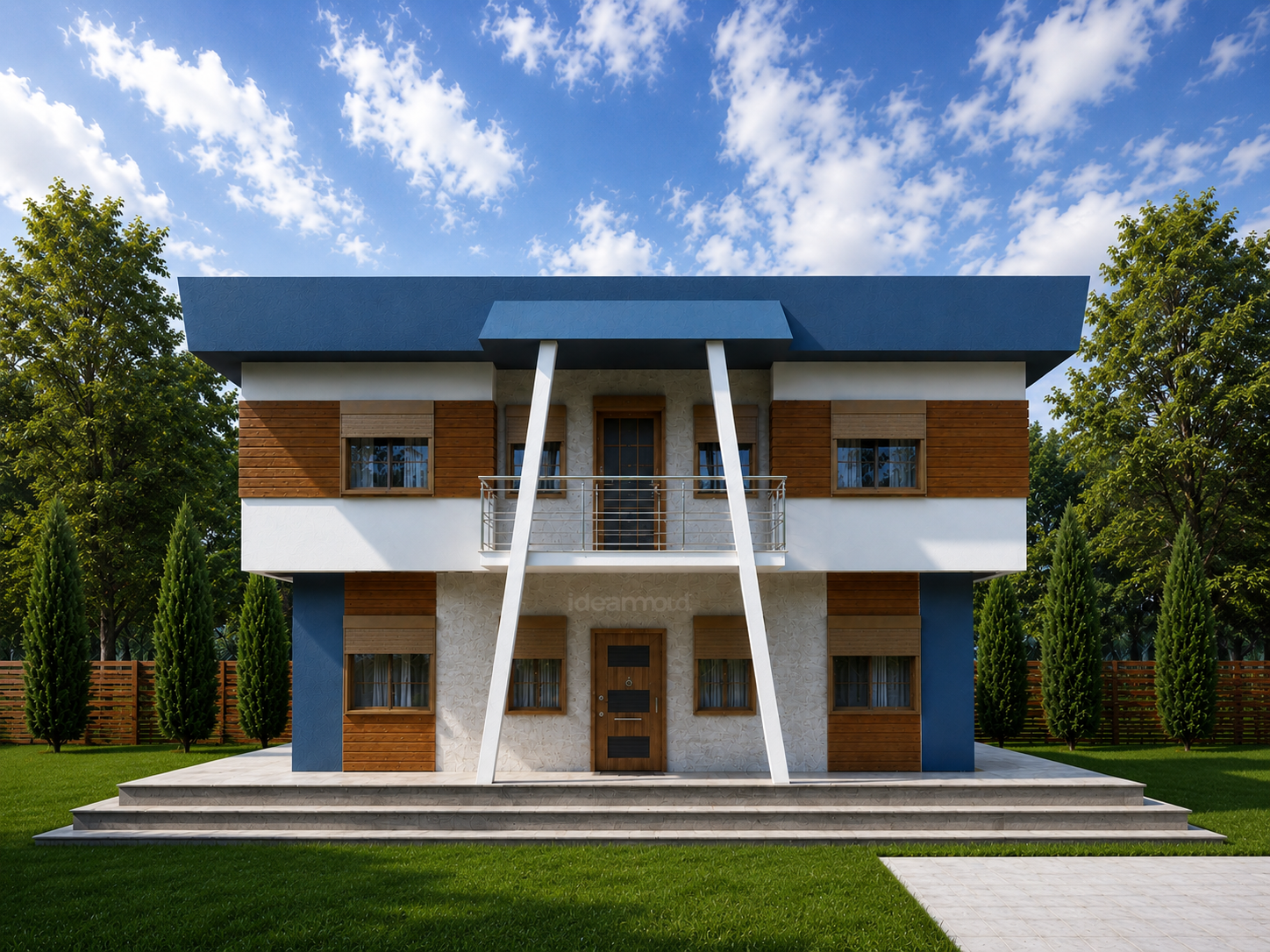 167 m² Two Story Steel Frame House 3 167 m² Two Story Steel Frame House