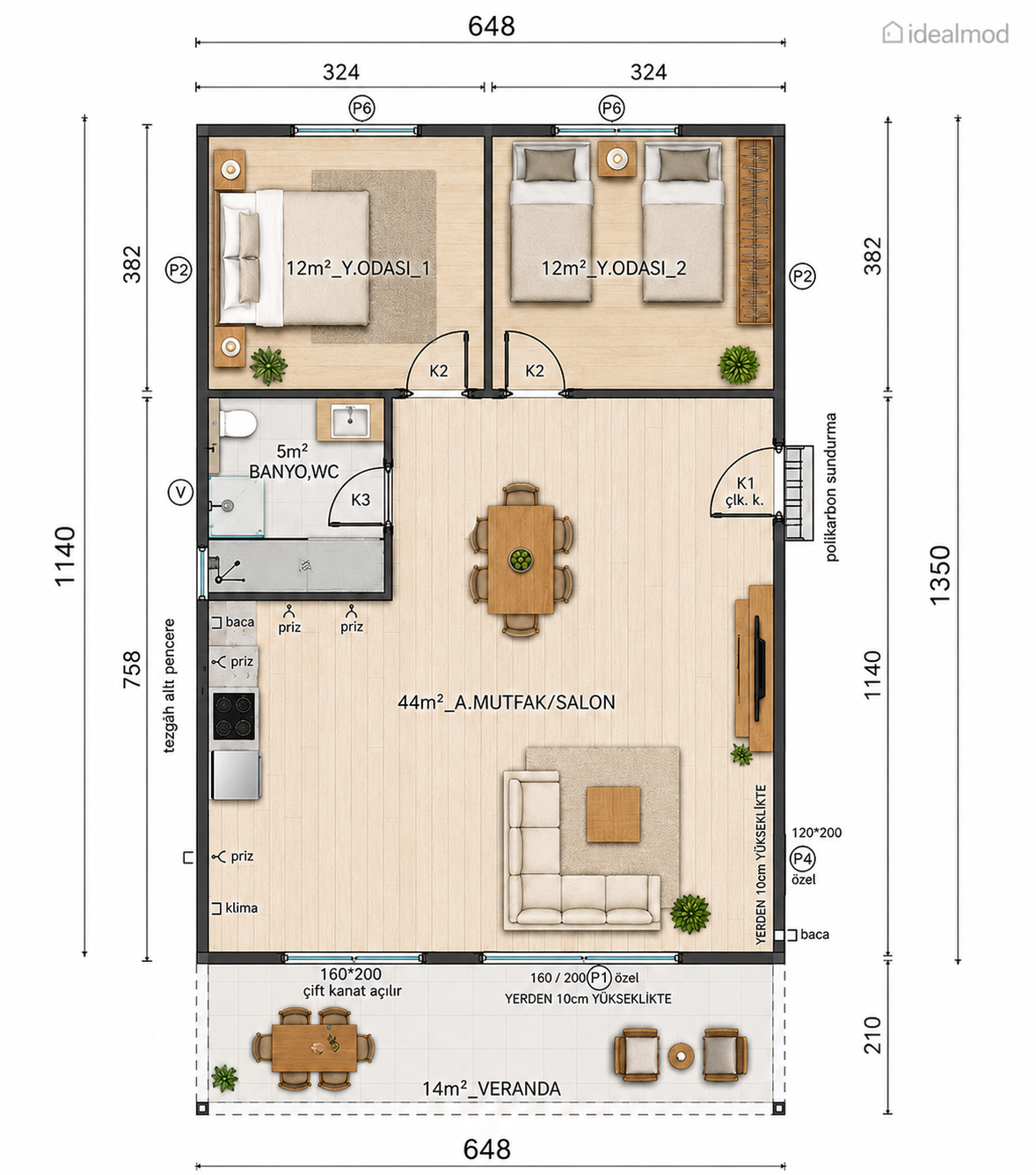 Prefabricated House 87 m² 5 Prefabricated House 87 m² - Image 3
