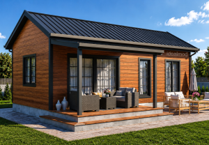 Alternative view of Steel Frame House 45 m²